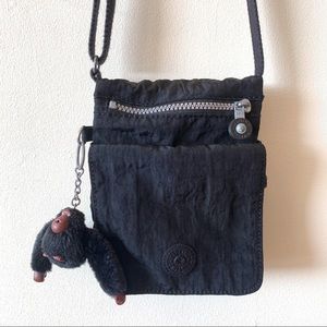 Kipling  Small Black Messenger Bag/ Fanny Pack
